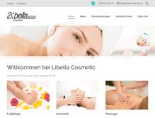 Tablet Screenshot of libella-cosmetic.at